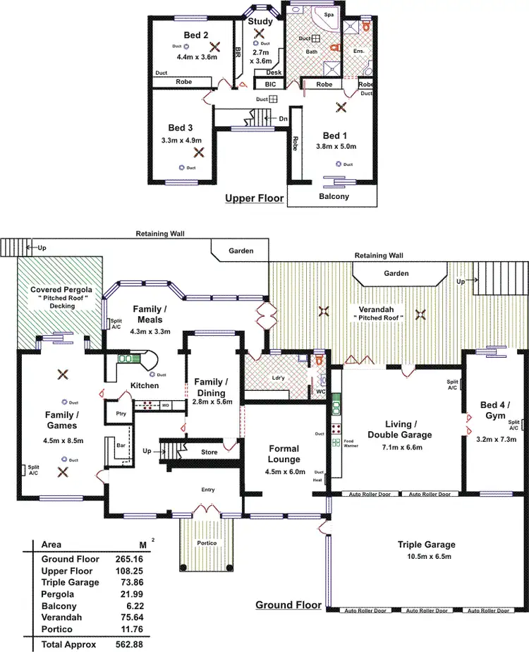 Floorplan of Homely house listing, 32 Immanuel Drive, Greenwith SA 5125