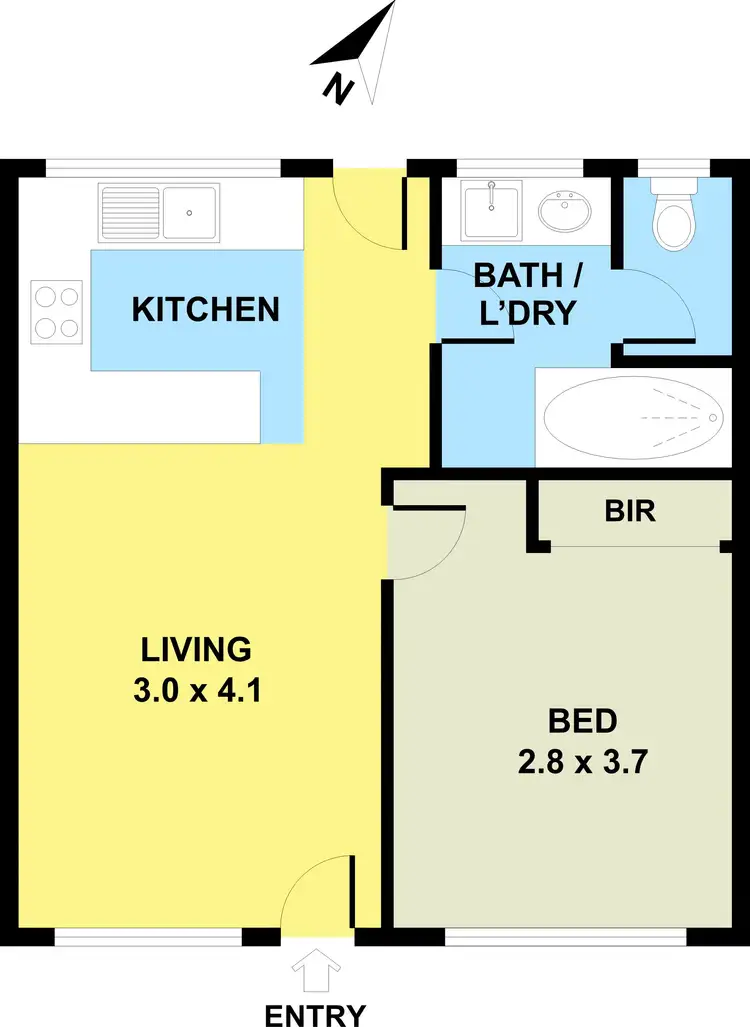 Floorplan of Homely unit listing, 8/1203 Heatherton Road, Noble Park VIC 3174