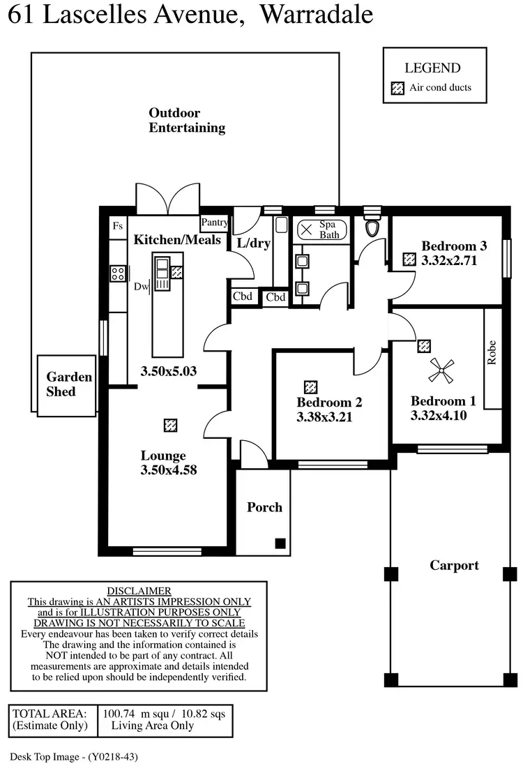 Floorplan of Homely house listing, 61 Lascelles Avenue, Warradale SA 5046