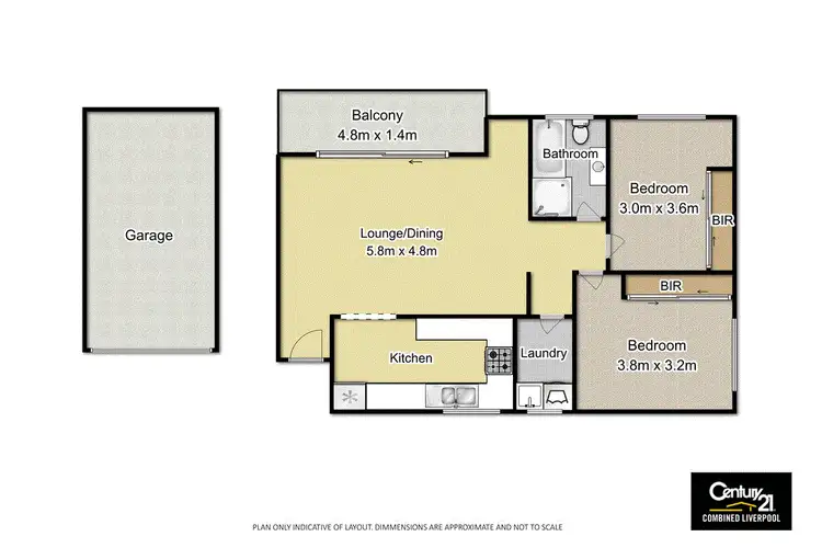 Floorplan of Homely unit listing, 5/107-109 Castlereagh Street, Liverpool NSW 2170