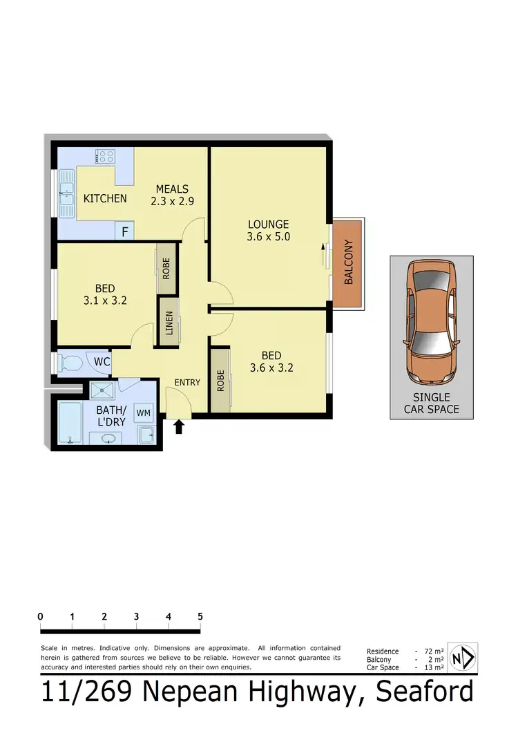 Floorplan of Homely unit listing, 11/269 Nepean Highway, Seaford VIC 3198