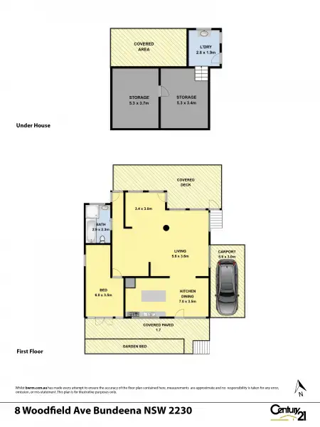 Floorplan of Homely house listing, 8 WOODFIELD AVENUE, Bundeena NSW 2230
