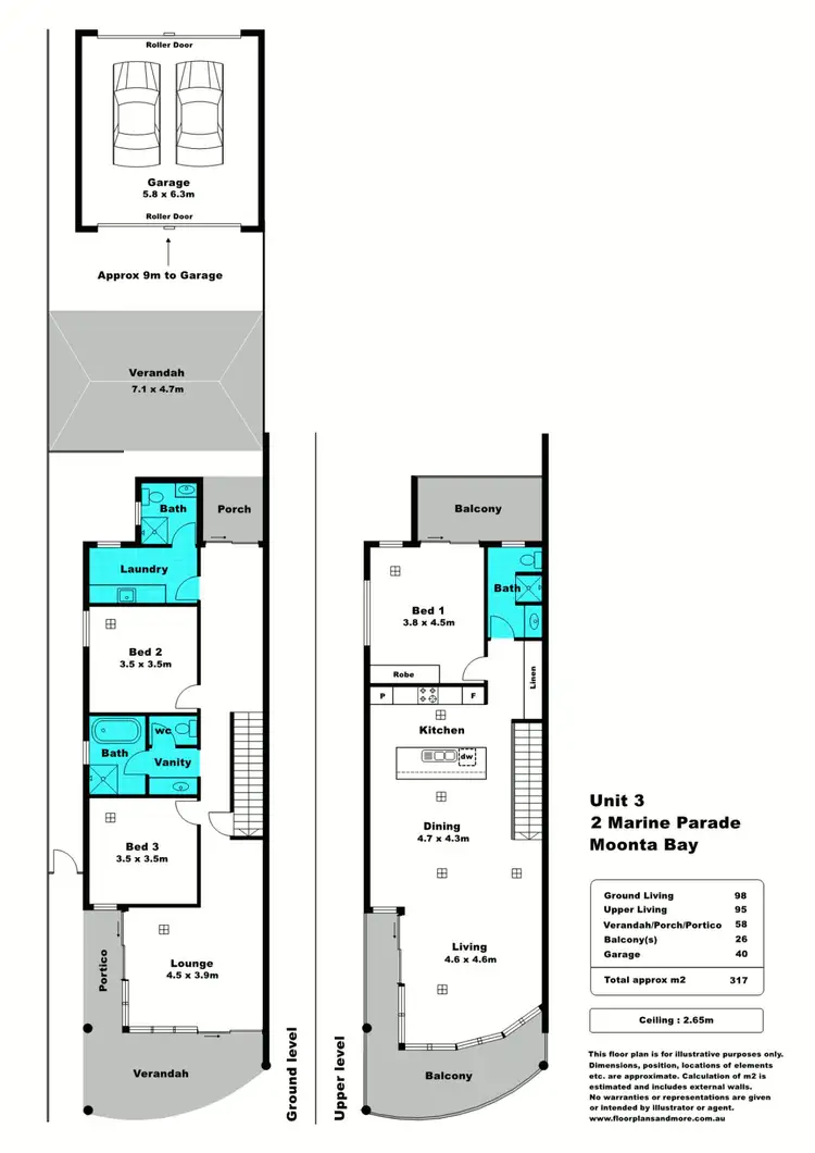 Floorplan of Homely house listing, 2B Marine Parade, Moonta Bay SA 5558