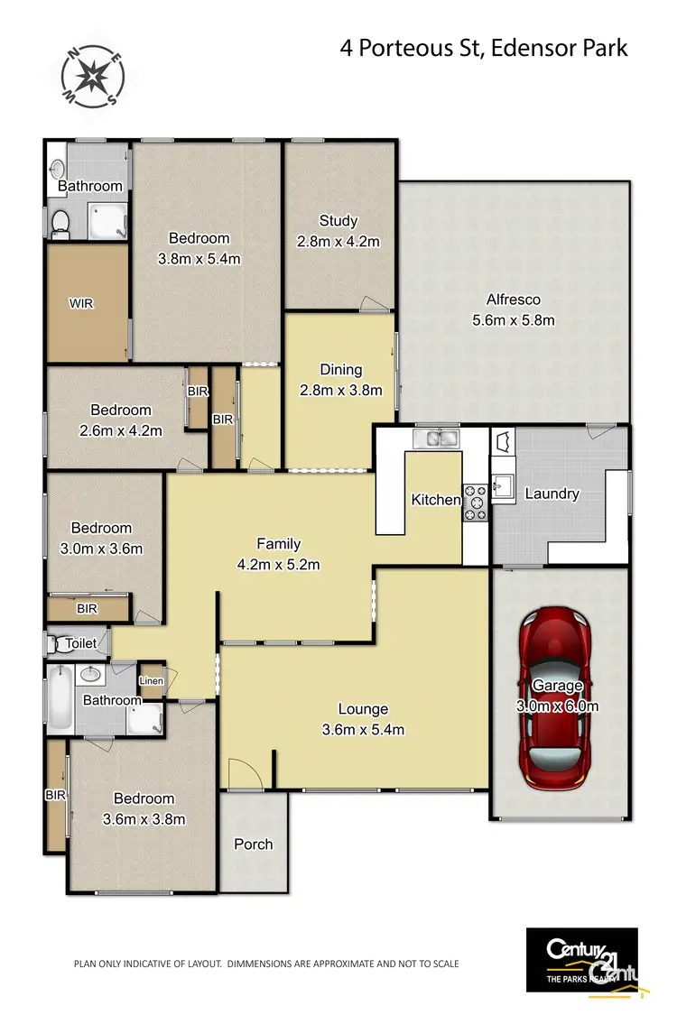 Floorplan of Homely house listing, 4 Porteous Street, Edensor Park NSW 2176