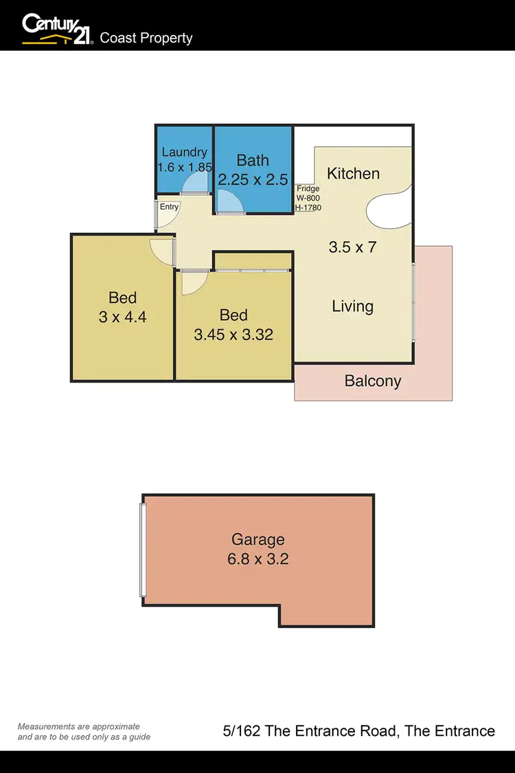 Floorplan of Homely unit listing, 5/162 The Entrance Road, The Entrance NSW 2261