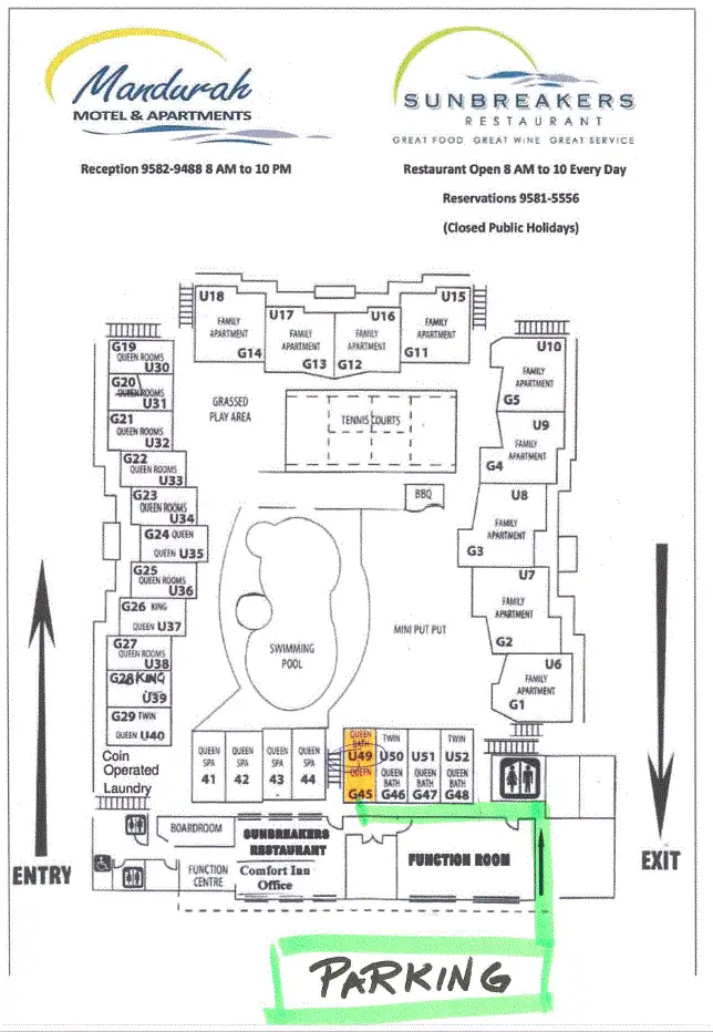 Floorplan of Homely apartment listing, 49/110-114 Mandurah Terrace, Mandurah WA 6210