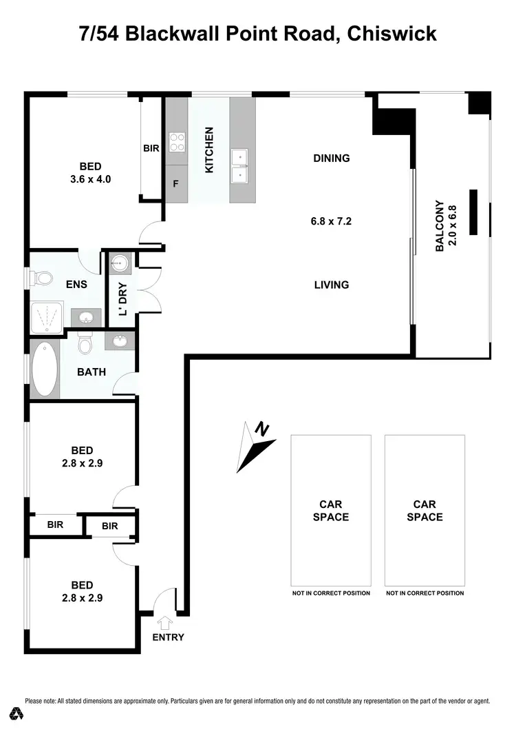 Floorplan of Homely apartment listing, 7/54 Blackwall Point Road, Chiswick NSW 2046