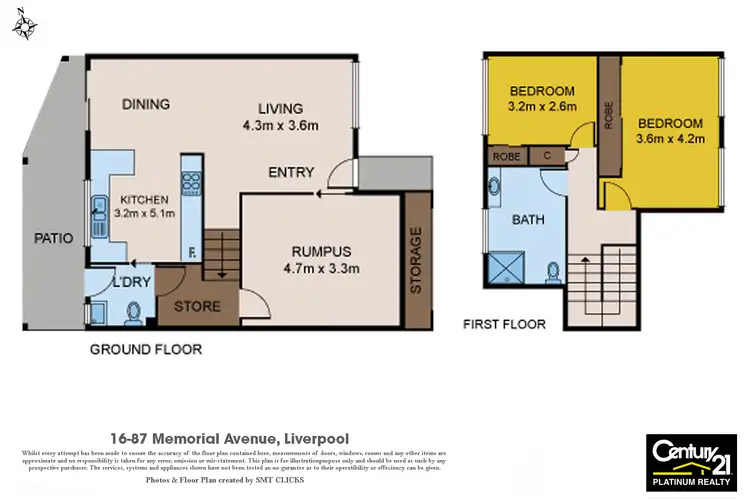 Floorplan of Homely townhouse listing, 16/87 Memorial Avenue, Liverpool NSW 2170