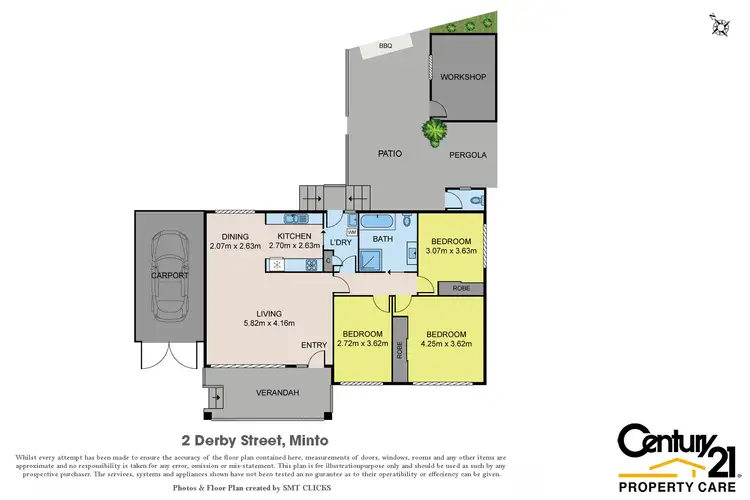Floorplan of Homely house listing, 2 Derby St, Minto NSW 2566