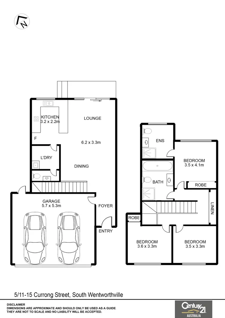 Floorplan of Homely townhouse listing, 5/11-15 Currong Street, South Wentworthville NSW 2145