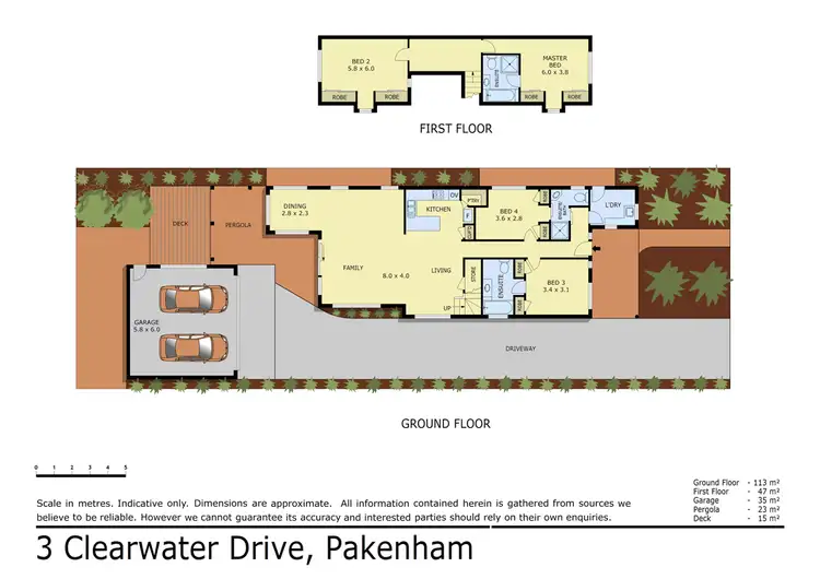 Floorplan of Homely house listing, 3 Clearwater Drive, Pakenham VIC 3810