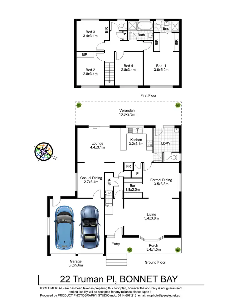 Floorplan of Homely house listing, 22 Truman Place, Bonnet Bay NSW 2226