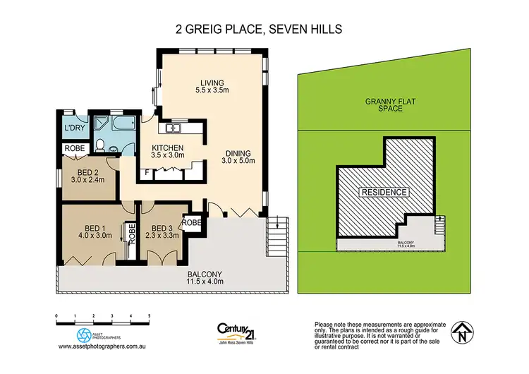 Floorplan of Homely house listing, 2 Greig Place, Seven Hills NSW 2147