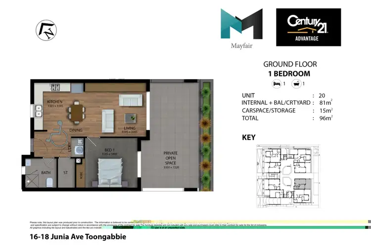 Floorplan of Homely apartment listing, 20/16-18 Junia Avenue, Toongabbie NSW 2146