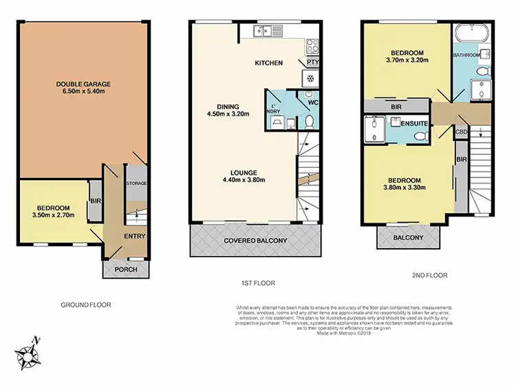 Floorplan of Homely townhouse listing, 46 Helm Avenue, Safety Beach VIC 3936