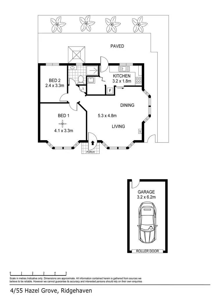Floorplan of Homely unit listing, 4/55 Hazel Grove, Ridgehaven SA 5097