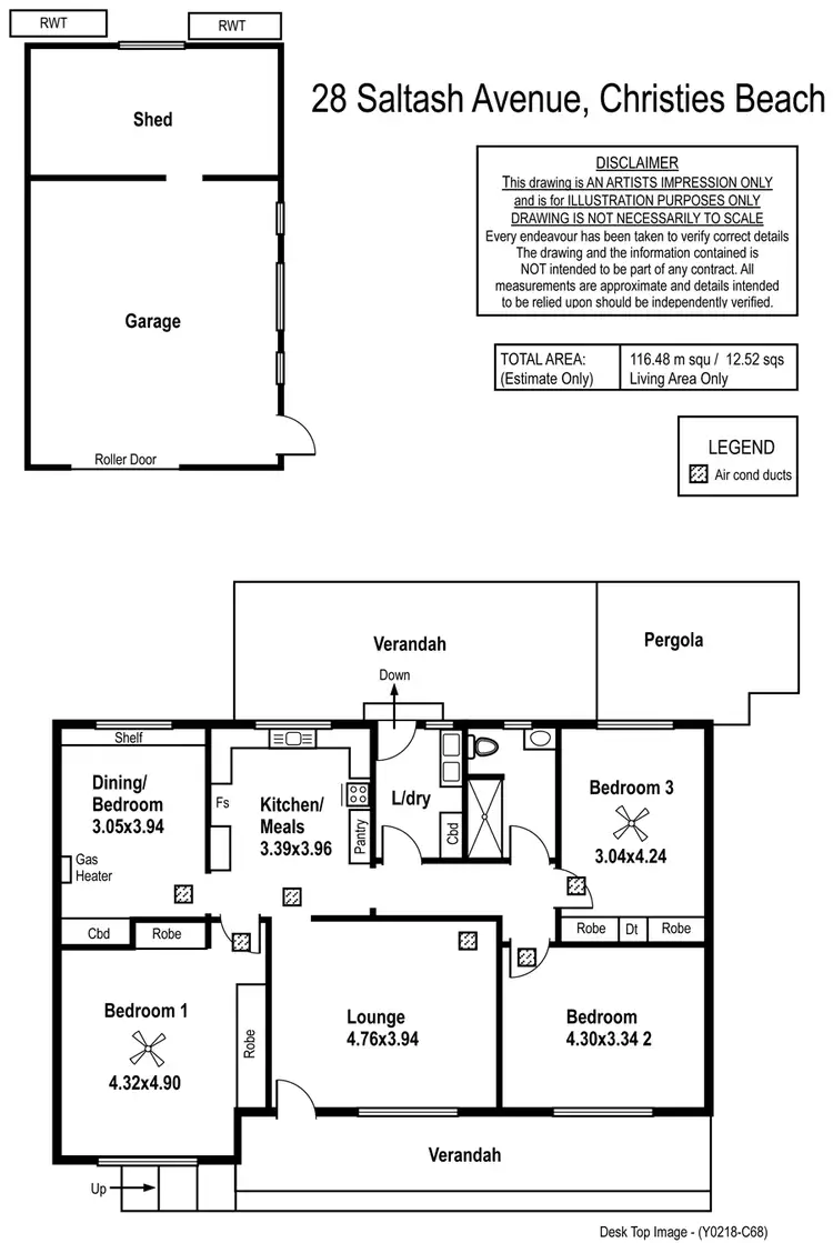 Floorplan of Homely house listing, 28 Saltash Avenue, Christies Beach SA 5165