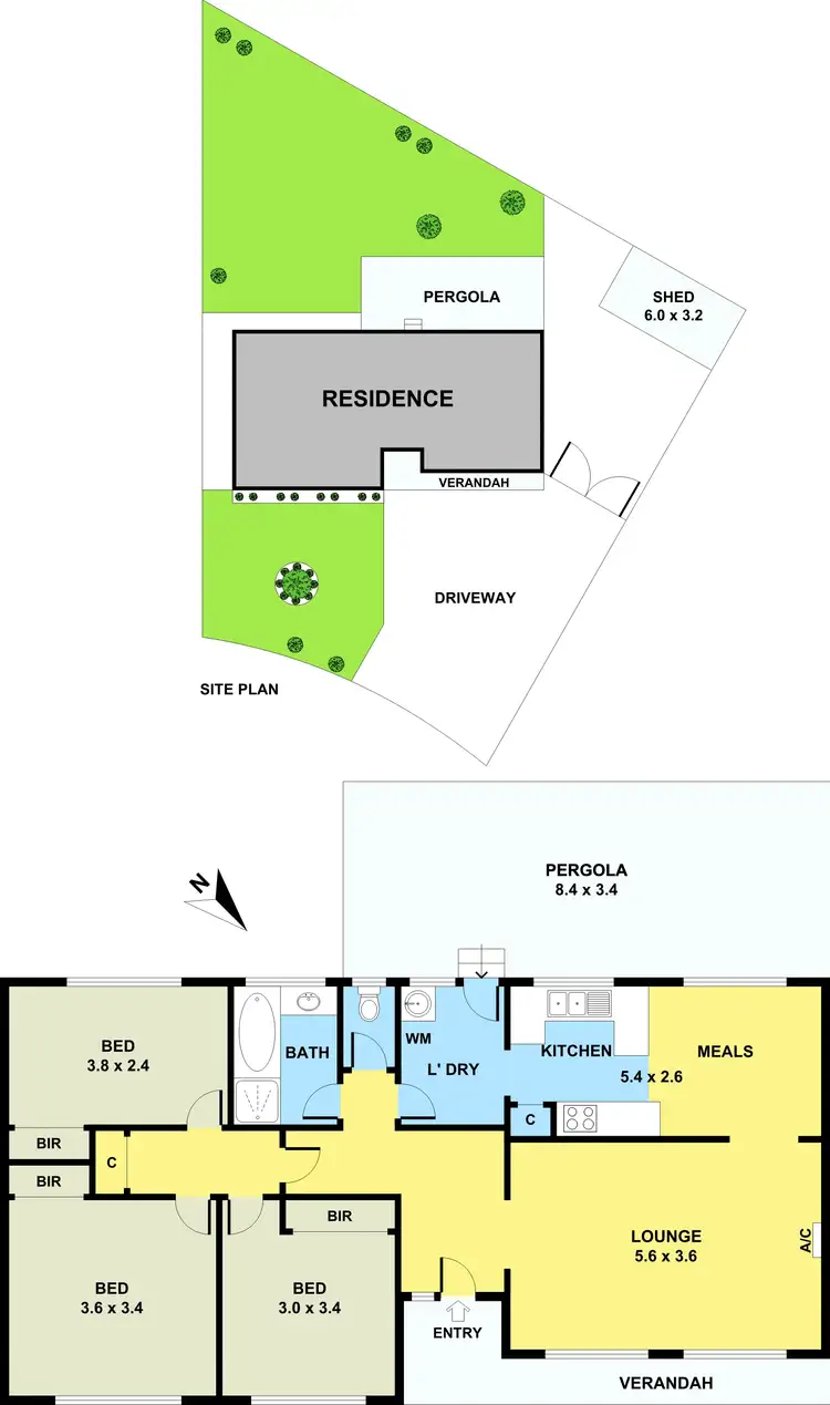 Floorplan of Homely house listing, 5 Lume Court, Noble Park VIC 3174