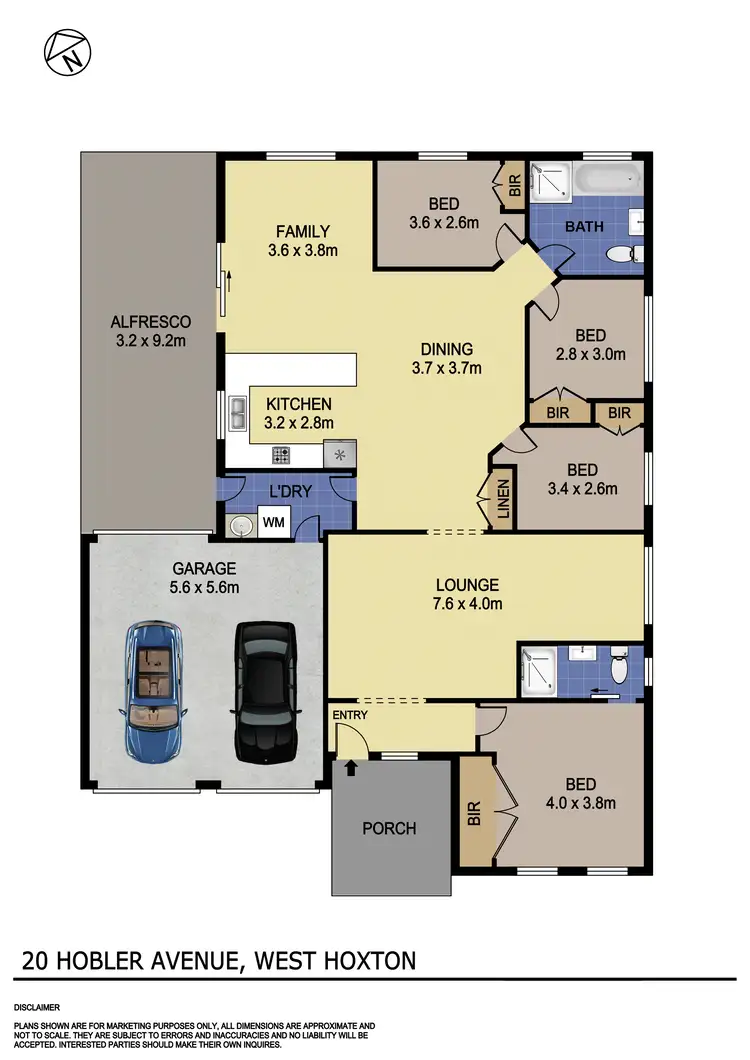 Floorplan of Homely house listing, 20 Hobler Avenue, West Hoxton NSW 2171