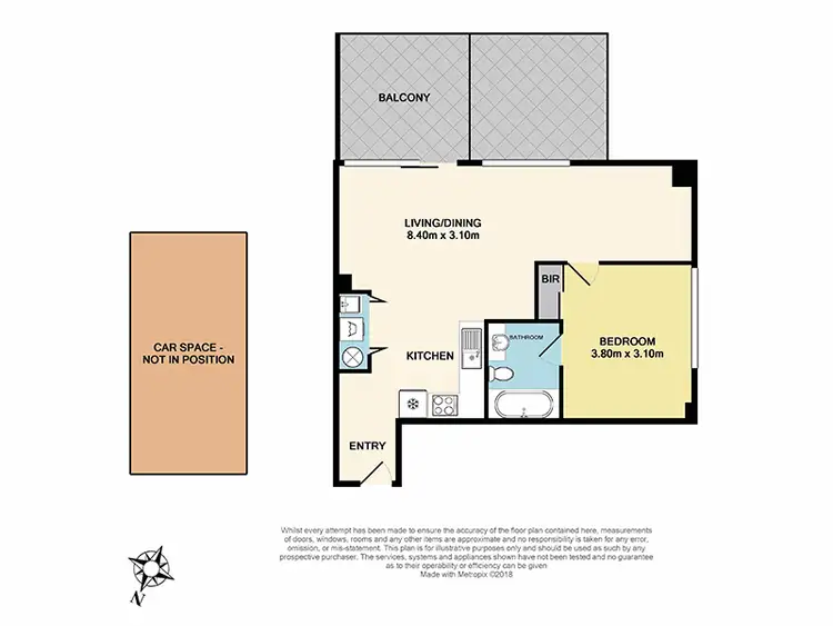Floorplan of Homely apartment listing, 26/213 Normanby Road, Notting Hill VIC 3168