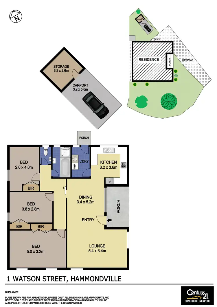 Floorplan of Homely house listing, 1 Watson Street, Hammondville NSW 2170