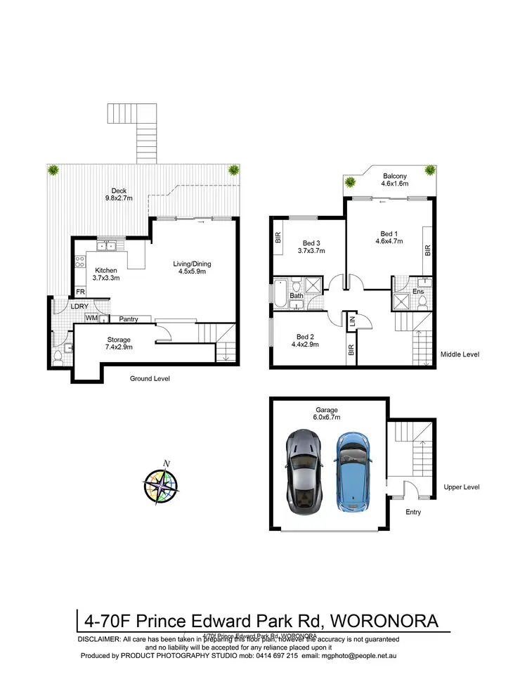 Floorplan of Homely townhouse listing, 4/70F Prince Edward Park Road, Woronora NSW 2232