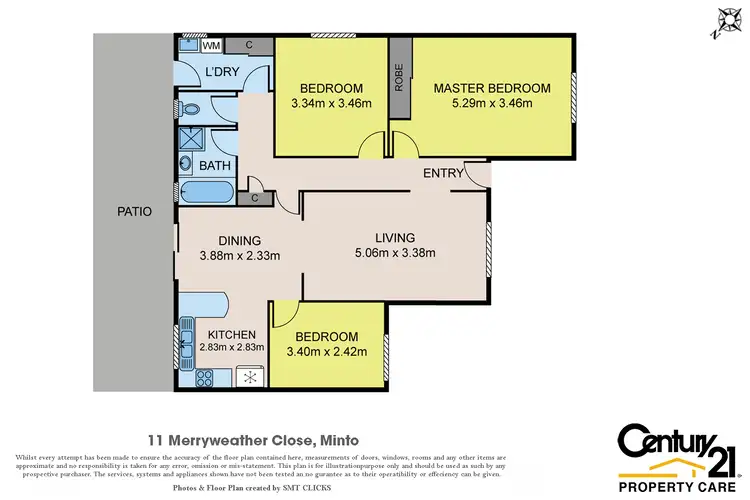 Floorplan of Homely house listing, 11 Merryweather Cl, Minto NSW 2566