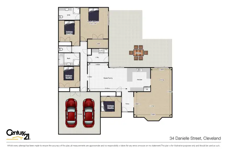 Floorplan of Homely house listing, 34 Danielle Street, Cleveland QLD 4163