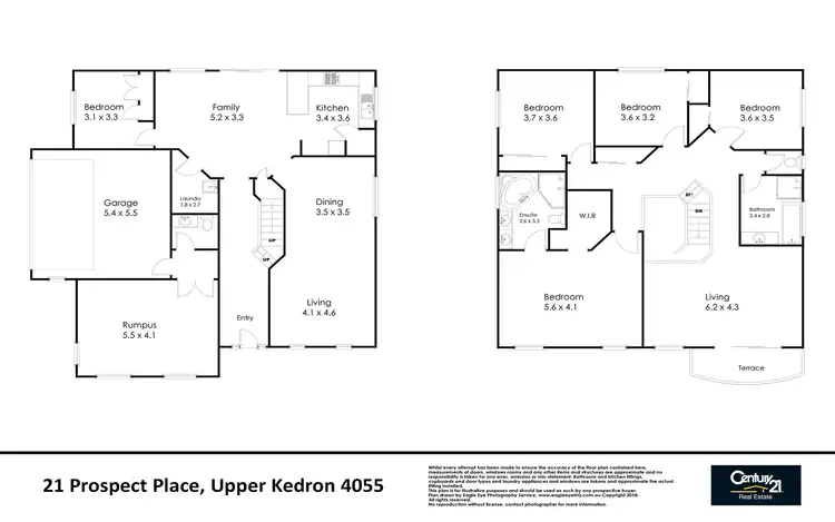 Floorplan of Homely house listing, 21 Prospect Place, Upper Kedron QLD 4055