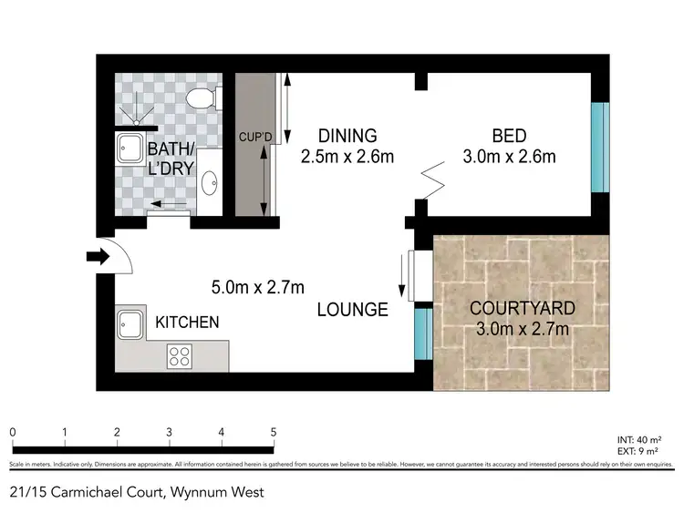 Floorplan of Homely villa listing, 21/15 Carmichael Court, Wynnum West QLD 4178