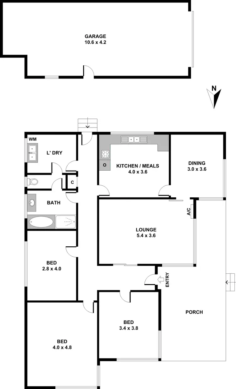 Floorplan of Homely house listing, 55 Victoria Court, Springvale VIC 3171