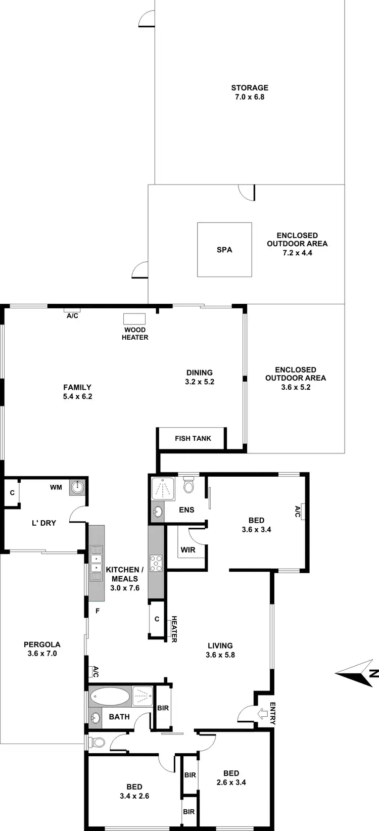 Floorplan of Homely house listing, 21 KURRAWA CRESENT, Patterson Lakes VIC 3197