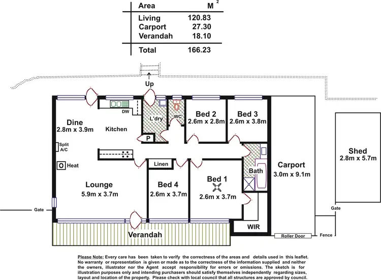 Floorplan of Homely house listing, 25 Cotton Street, Fairview Park SA 5126