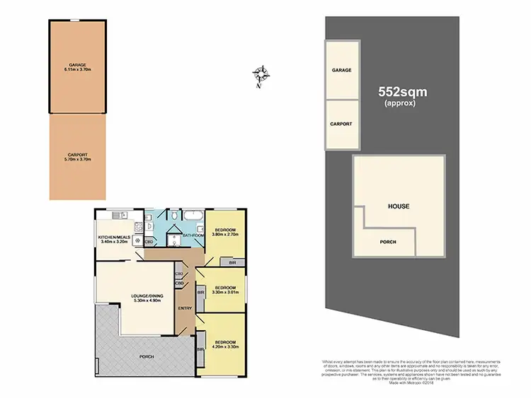 Floorplan of Homely house listing, 2 Barringun Crescent, Clayton South VIC 3169