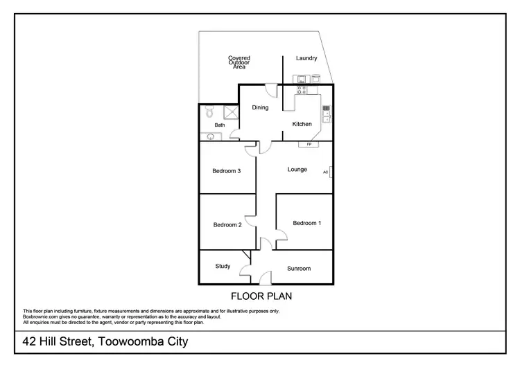 Floorplan of Homely house listing, 42 Hill Street, Toowoomba QLD 4350