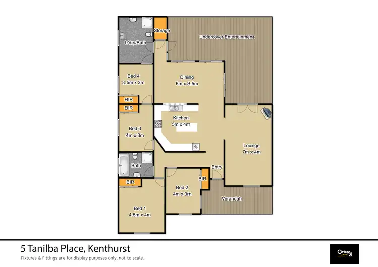Floorplan of Homely house listing, 5 Tanilba Place, Kenthurst NSW 2156
