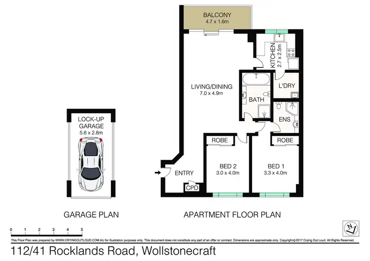 Floorplan of Homely apartment listing, 112/41 Rocklands Road, Wollstonecraft NSW 2065