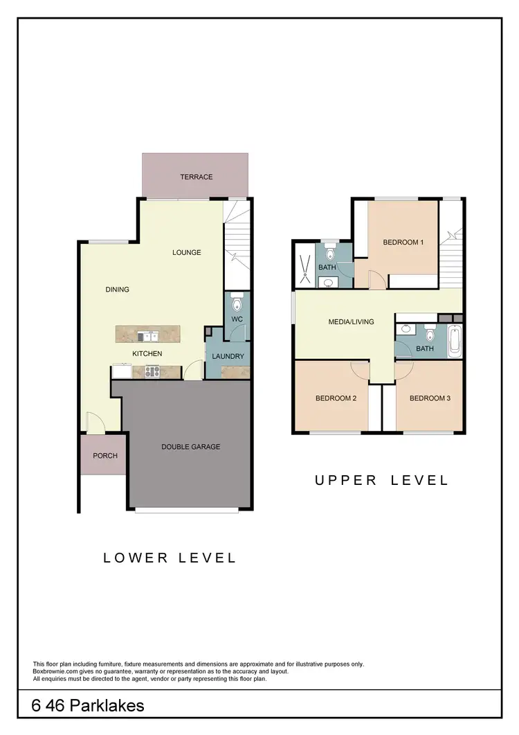 Floorplan of Homely townhouse listing, 6/46 Parklakes Drive, Bli Bli QLD 4560