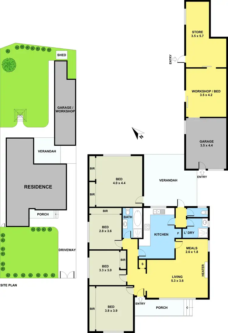 Floorplan of Homely house listing, 136 Railway Parade, Noble Park VIC 3174