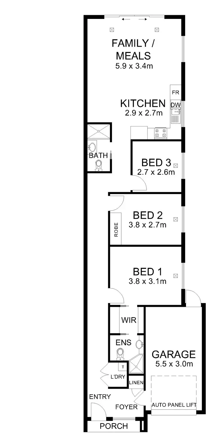 Floorplan of Homely house listing, 12A Egan Crescent, Mitchell Park SA 5043