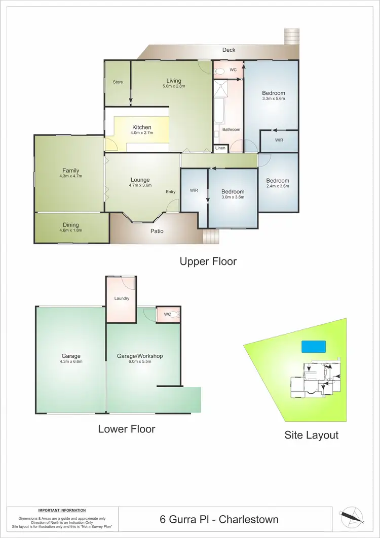 Floorplan of Homely house listing, 6 Gurra Place, Charlestown NSW 2290