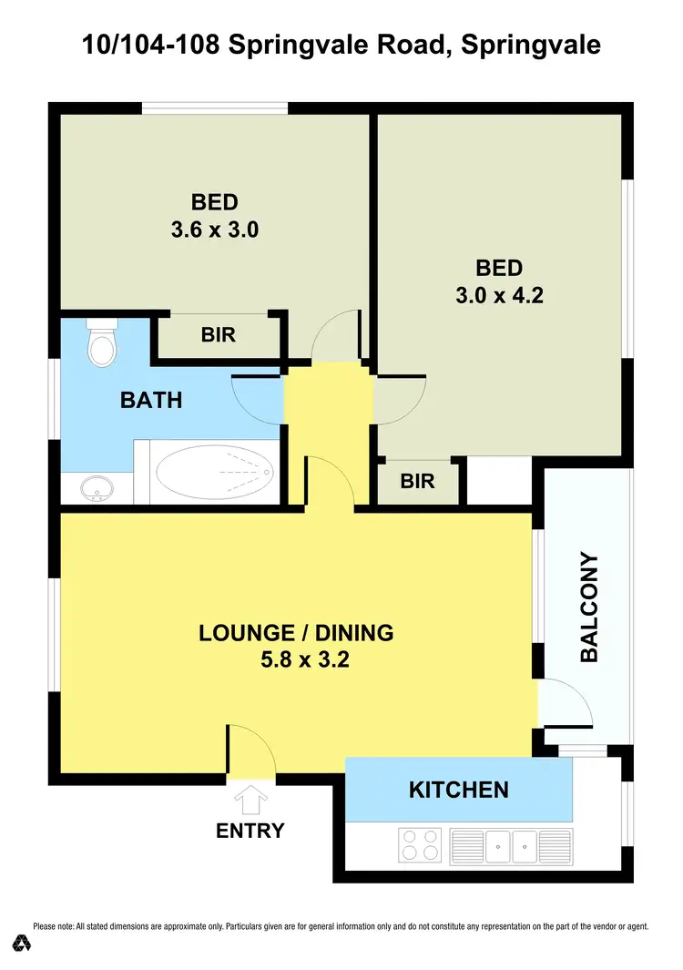 Floorplan of Homely apartment listing, 10/104-108 Springvale Road, Springvale VIC 3171