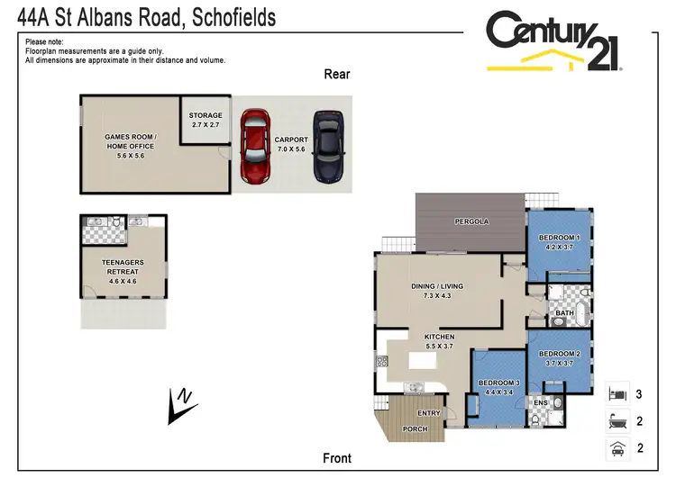 Floorplan of Homely house listing, 44a St Albans Rd, Schofields NSW 2762