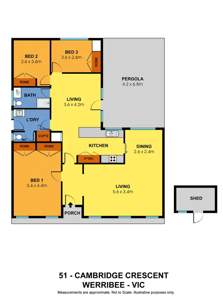 Floorplan of Homely house listing, 51 Cambridge Crescent, Werribee VIC 3030