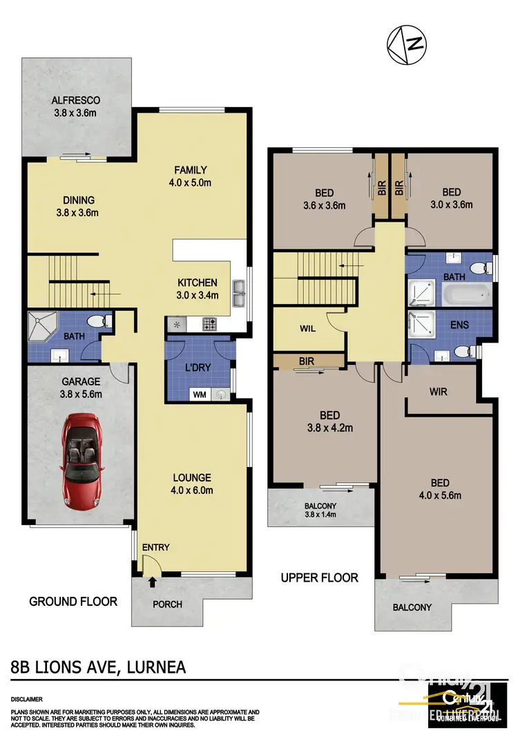 Floorplan of Homely house listing, 8b Lions Ave, Lurnea NSW 2170