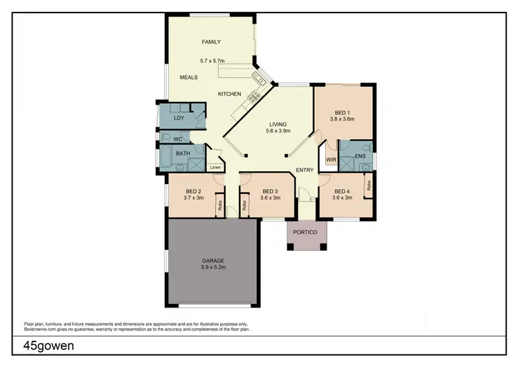 Floorplan of Homely house listing, 45 Gowen Drive, Landsborough QLD 4550
