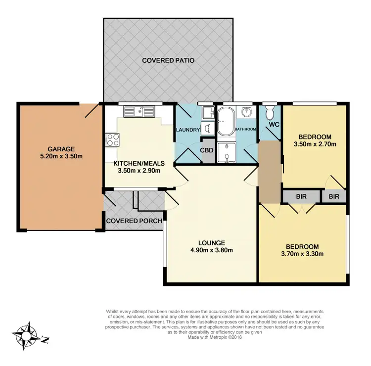 Floorplan of Homely unit listing, 2/208 Gladstone Road, Dandenong North VIC 3175