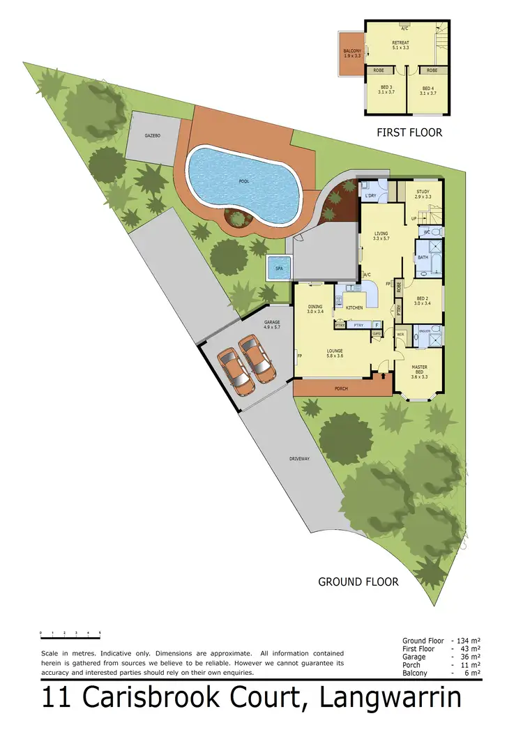 Floorplan of Homely house listing, 11 Carisbrook Court, Langwarrin VIC 3910