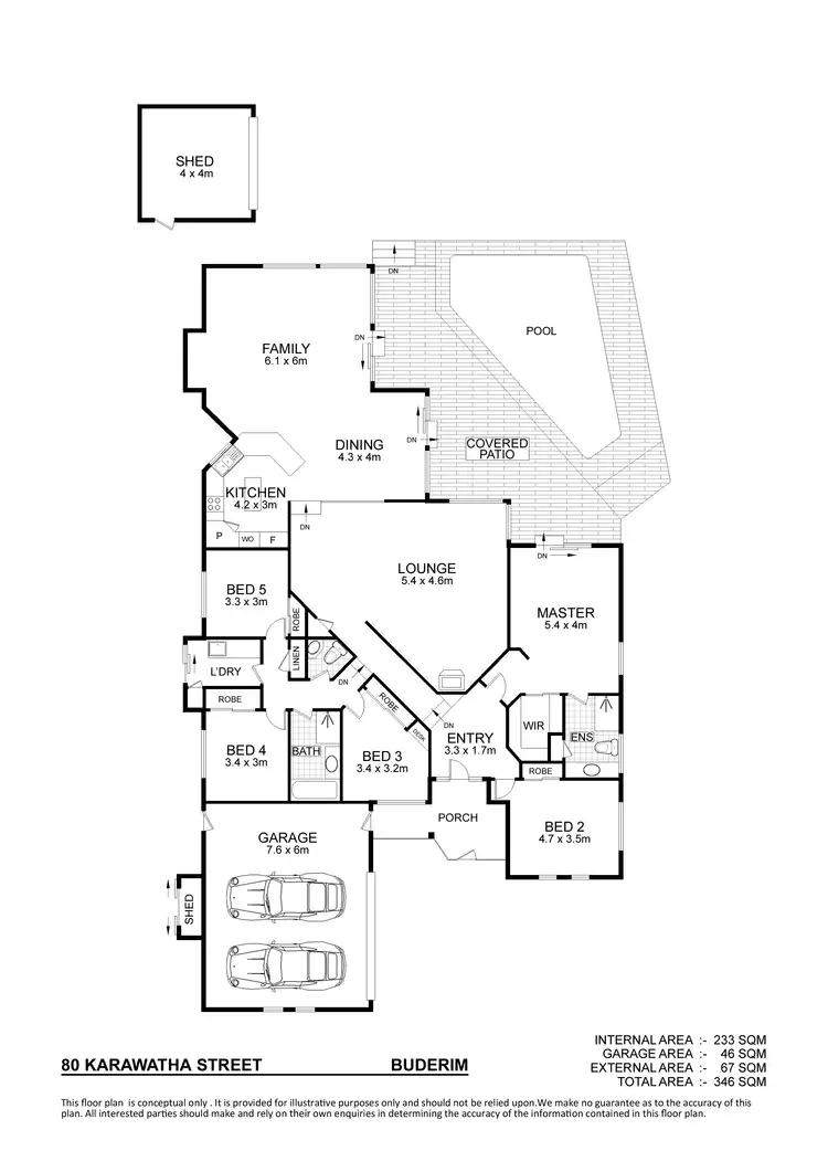 Floorplan of Homely house listing, 80 Karawatha Street, Buderim QLD 4556