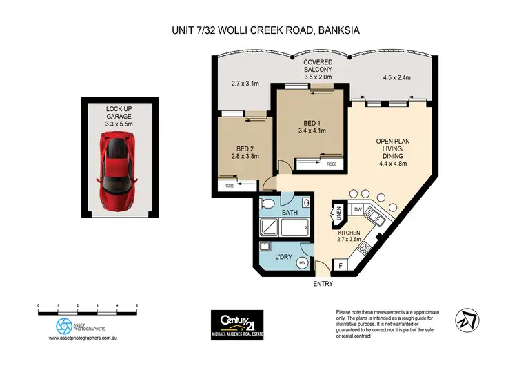 Floorplan of Homely apartment listing, 7/32 Wolli Creek Road, Banksia NSW 2216